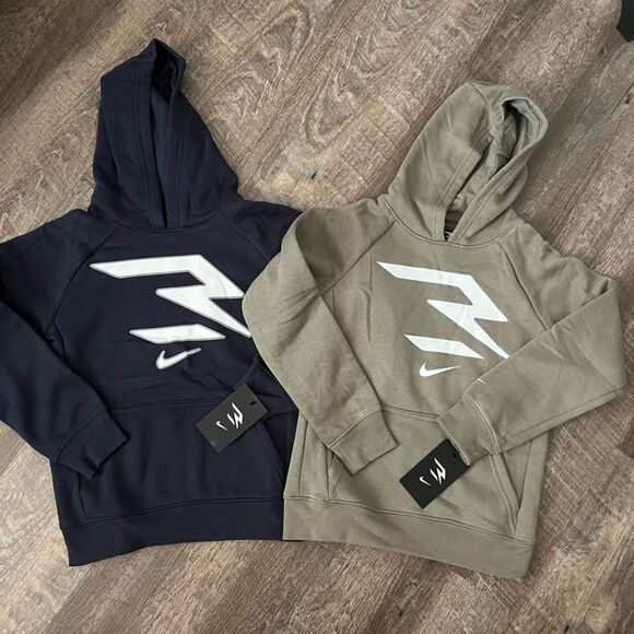 Nike 3BRAND by Russell Wilson Boys Fleece Zipper Hoodies Set of Two- Size Small - Picture 1 of 8
